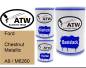 Preview: Ford, Chestnut Metallic, A9 / M6260: 500ml Lackdose + 500ml Klarlack + 250ml Härter - Set, von ATW Autoteile West.